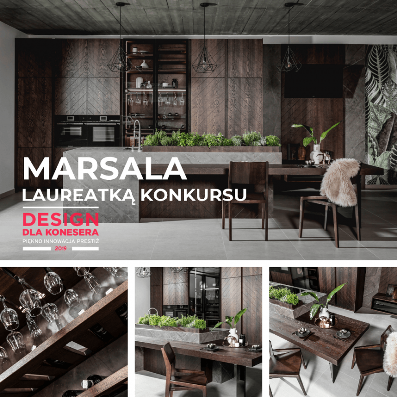 Zwycięstwo kolekcji MARSALA w konkursie DESIGN DLA KONESERA 2019